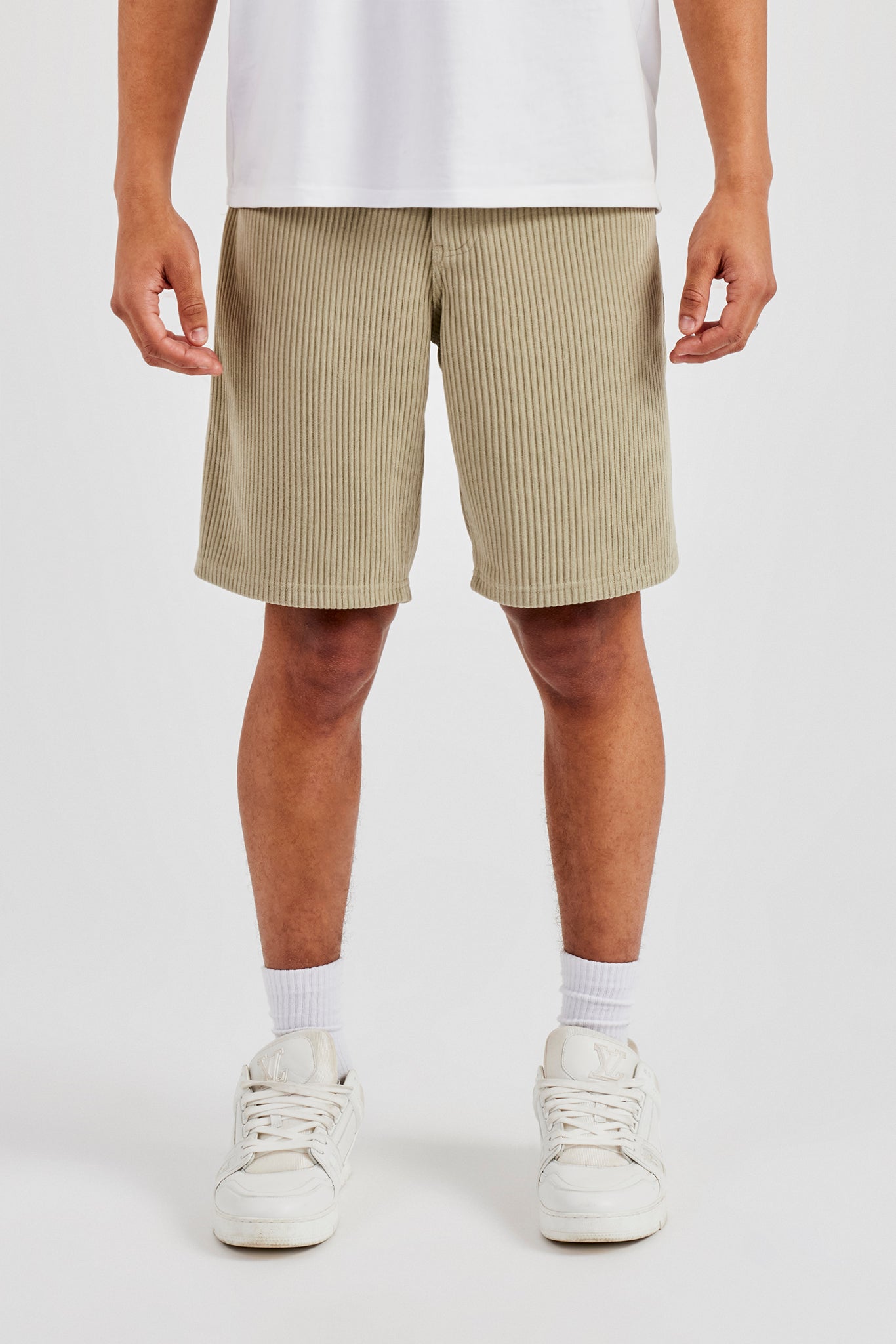 Cord Relaxed Short - Khaki